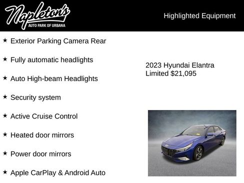 Used 2023 Hyundai Elantra Limited FWD image 6