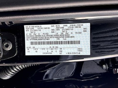 New 2025 Ford F150 Tremor w/ Equipment Group 402A High AWD/4WD image 13