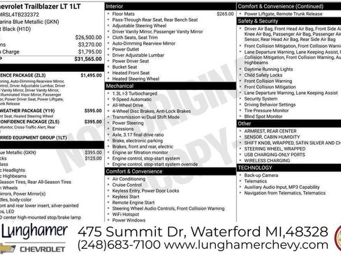 New 2026 Chevrolet TrailBlazer LT w/ Convenience Package AWD/4WD image 29