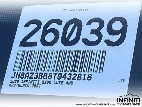 New 2026 INFINITI QX80 Luxe image 36