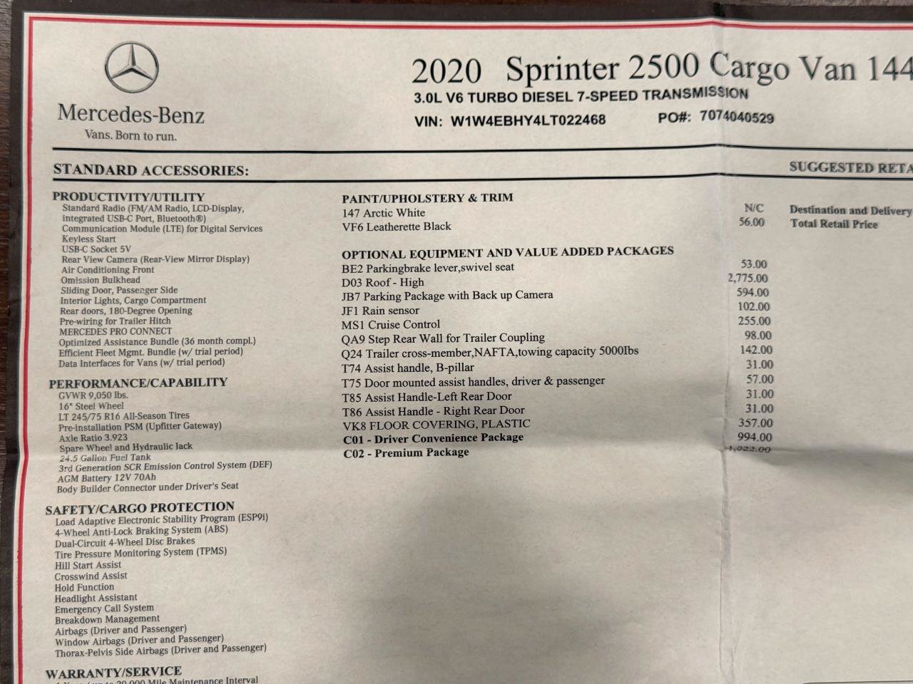 Used 2020 Mercedes-Benz Sprinter 2500 image 62