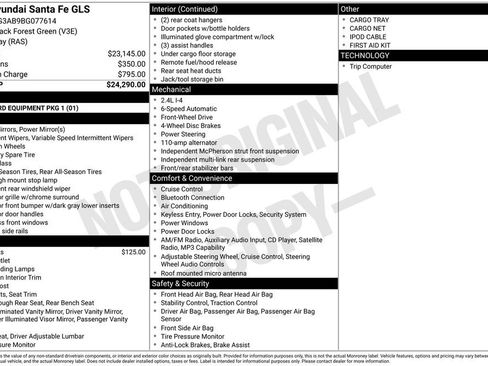 Used 2011 Hyundai Santa Fe GLS image 7