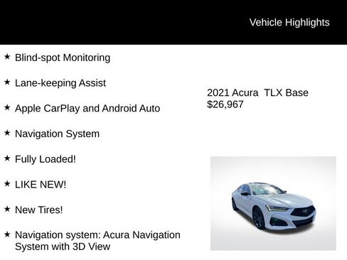 Used 2021 Acura TLX w/ A-SPEC Pkg image 4