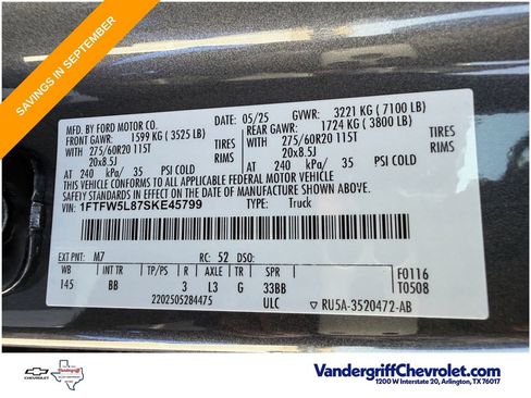 Used 2025 Ford F150 Lariat w/ Equipment Group 501A Mid AWD/4WD image 29