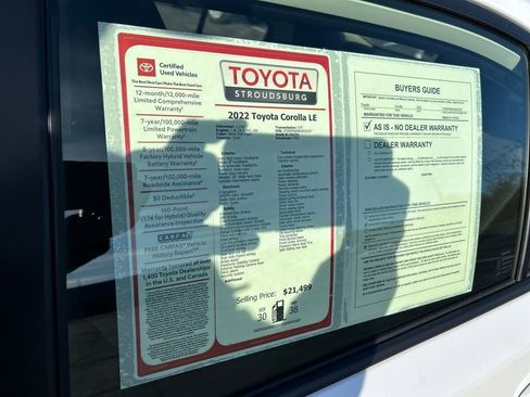 Certified 2022 Toyota Corolla LE image 25