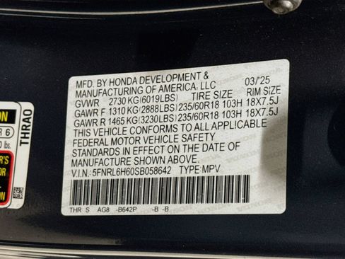 Used 2025 Honda Odyssey EX-L image 34
