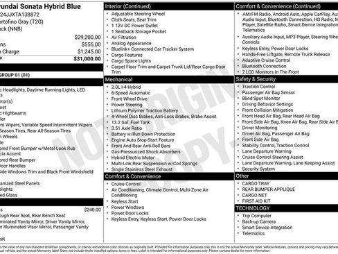 New 2026 Hyundai Sonata Blue image 3