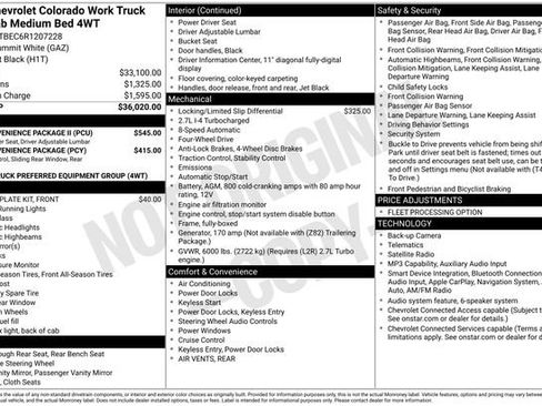 Used 2024 Chevrolet Colorado W/T w/ WT Convenience Package II AWD/4WD image 32