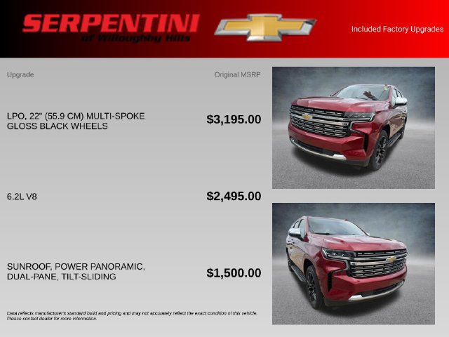 Used 2022 Chevrolet Tahoe Premier AWD/4WD image 4
