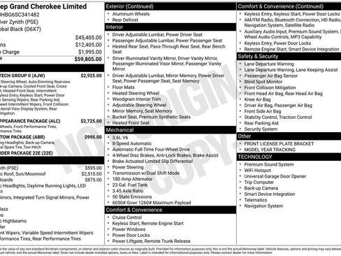 New 2025 Jeep Grand Cherokee Limited w/ Luxury Tech Group II AWD/4WD image 6