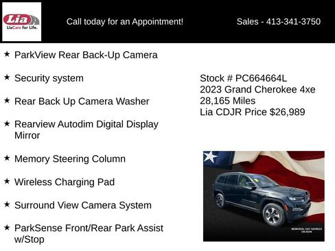 Used 2023 Jeep Grand Cherokee 4WD 4xe w/ Luxury Tech Group II image 26