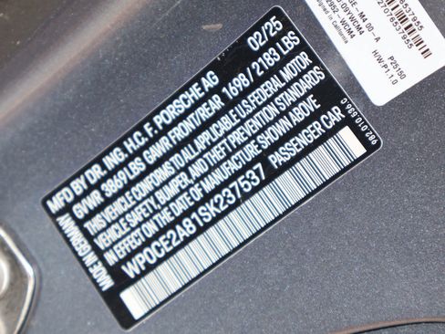 Certified 2025 Porsche 718 Boxster Spyder RS w/ Accent Package Logos RWD image 27