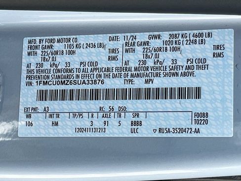 Used 2025 Ford Escape ST-Line w/ Equipment Group 301A FWD image 31