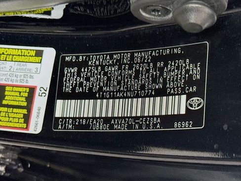 Certified 2022 Toyota Camry SE FWD image 32