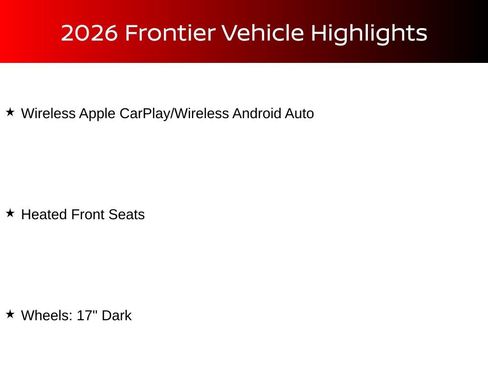 New 2026 Nissan Frontier SV w/ All-Weather Content Package image 14