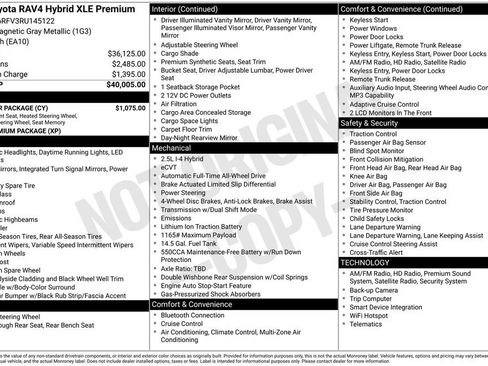 Used 2024 Toyota RAV4 XLE Premium w/ Weather Package AWD/4WD image 40