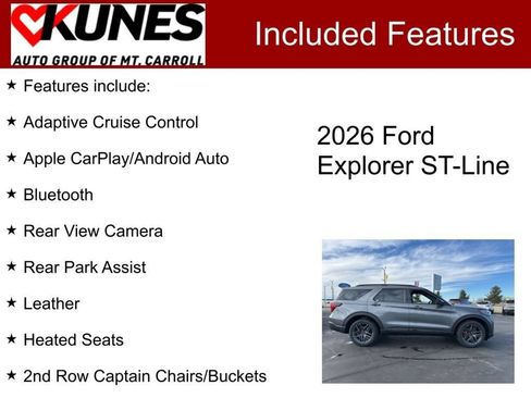 New 2026 Ford Explorer ST-Line w/ ST-Line Street Pack AWD/4WD image 4
