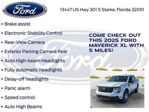 New 2025 Ford Maverick XL w/ Equipment Group 102A image 25