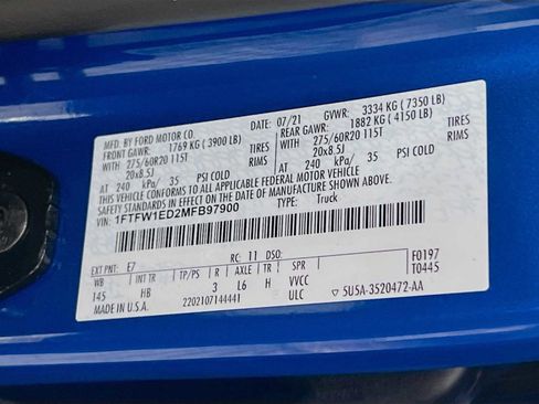 Used 2021 Ford F150 Lariat w/ Equipment Group 502A High image 34