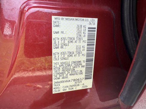 Used 2016 Nissan Frontier SV AWD/4WD image 20