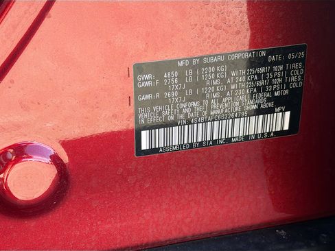 Certified 2025 Subaru Outback Premium image 42