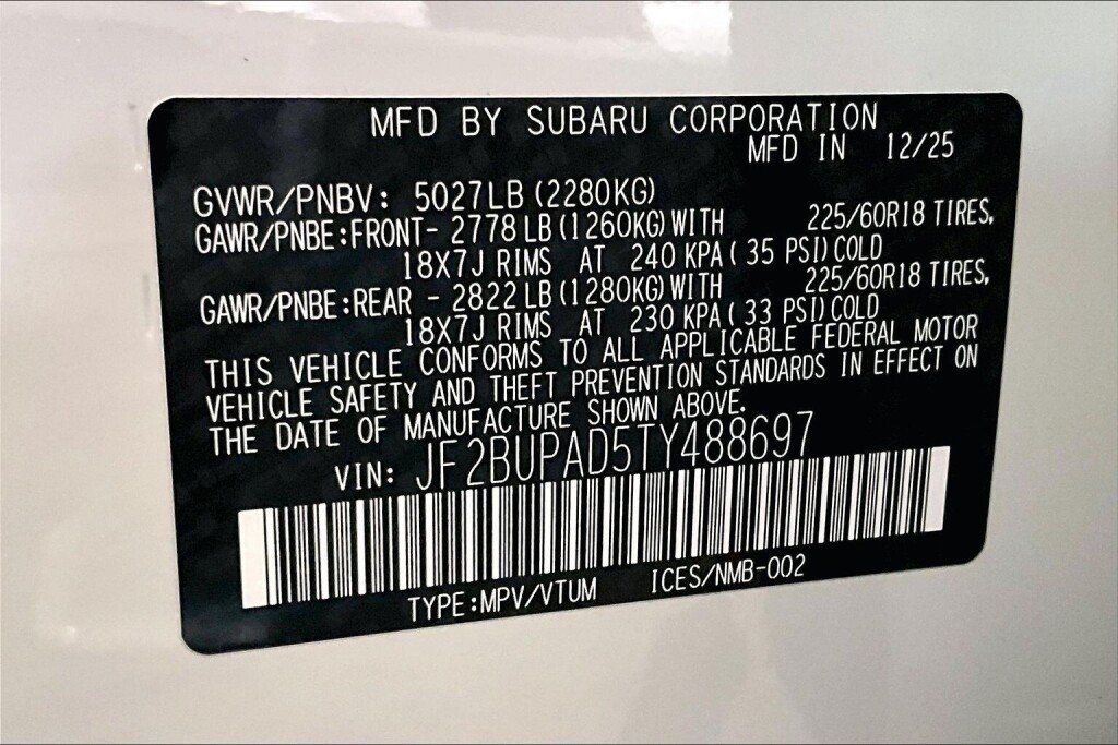 Used 2026 Subaru Outback Premium AWD/4WD image 19