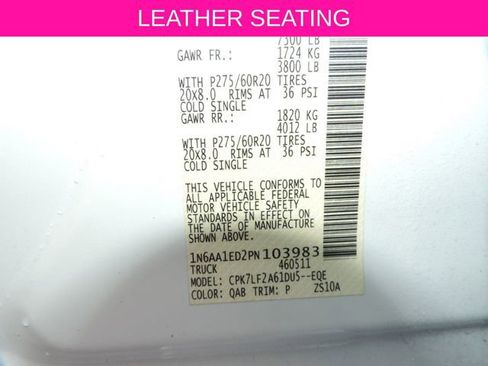 Used 2023 Nissan Titan Platinum Reserve w/ Moonroof Package image 20