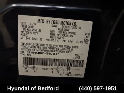 Used 2017 Ford Edge Titanium w/ Equipment Group 301A AWD/4WD image 12
