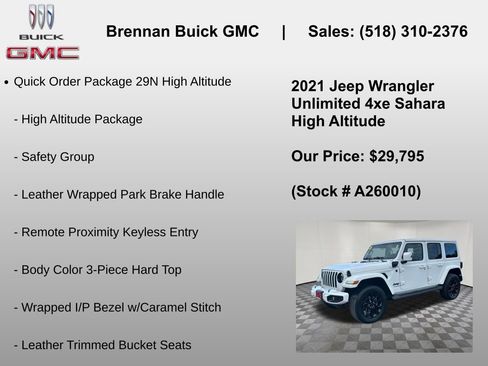 Used 2021 Jeep Wrangler Unlimited Sahara AWD/4WD image 6
