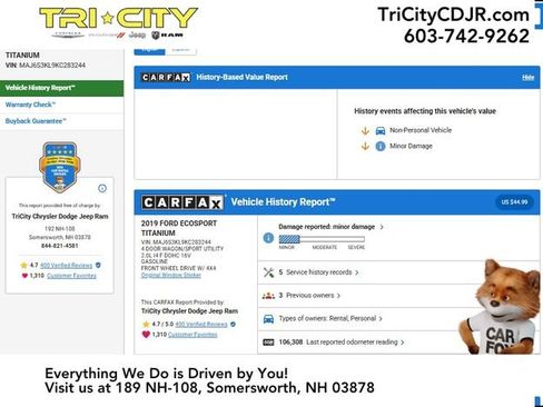 Used 2019 Ford EcoSport Titanium image 2