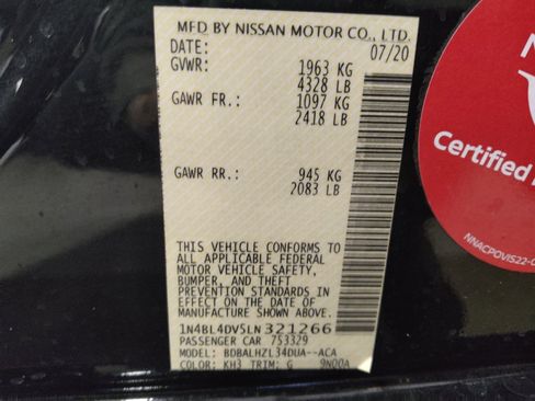 Used 2020 Nissan Altima 2.5 SV FWD image 33