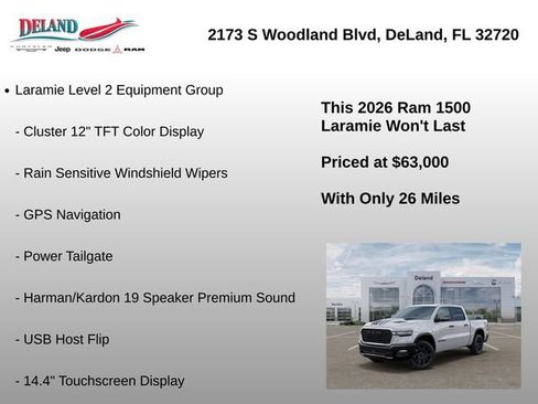 New 2026 RAM 1500 Laramie AWD/4WD image 6