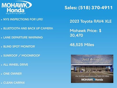 Used 2023 Toyota RAV4 XLE w/ Convenience Package AWD/4WD image 3