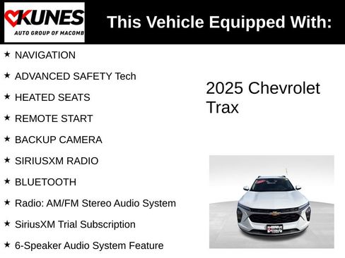 Used 2025 Chevrolet Trax LT w/ LT Convenience Package FWD image 3