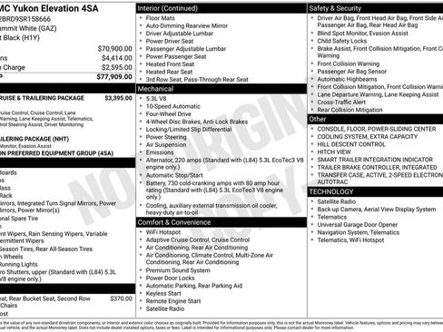 Used 2025 GMC Yukon Elevation AWD/4WD image 4
