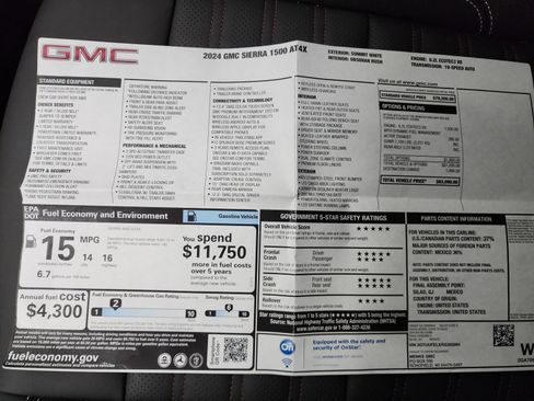 Used 2024 GMC Sierra 1500 AT4X image 56