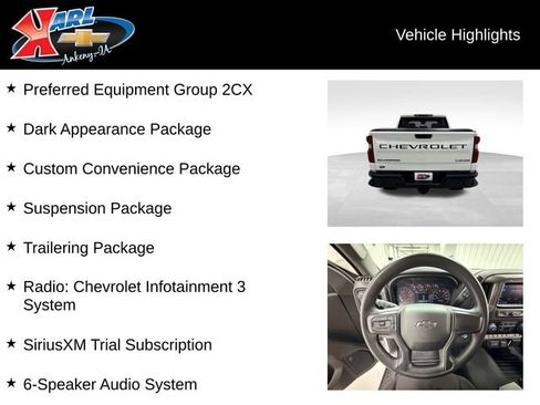 Certified 2026 Chevrolet Silverado 1500 Custom Trail Boss w/ Dark Appearance Package AWD/4WD image 2