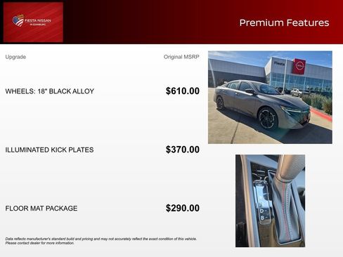 New 2026 Nissan Sentra SR w/ Floor Mat Package FWD image 3