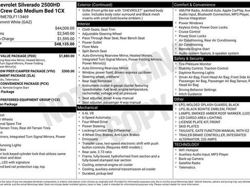Used 2020 Chevrolet Silverado 2500 Custom w/ Custom Value Package AWD/4WD image 31