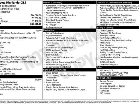 Used 2024 Toyota Highlander XLE image 5