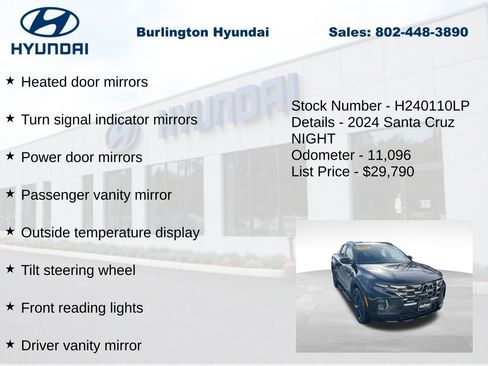 Certified 2024 Hyundai Santa Cruz Night image 25