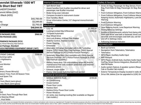 New 2026 Chevrolet Silverado 1500 W/T w/ WT Value Package RWD image 20