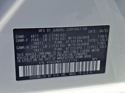 Certified 2025 Subaru Crosstrek 2.5i Limited AWD/4WD image 28