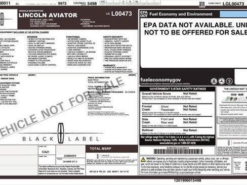 Used 2020 Lincoln Aviator Black Label w/ Dynamic Handling Package AWD/4WD image 4