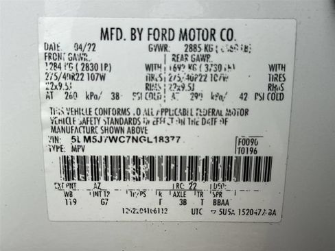 Used 2022 Lincoln Aviator Reserve w/ Equipment Group 201A RWD image 35