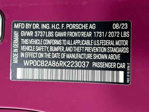 Certified 2024 Porsche 718 Boxster S RWD image 29