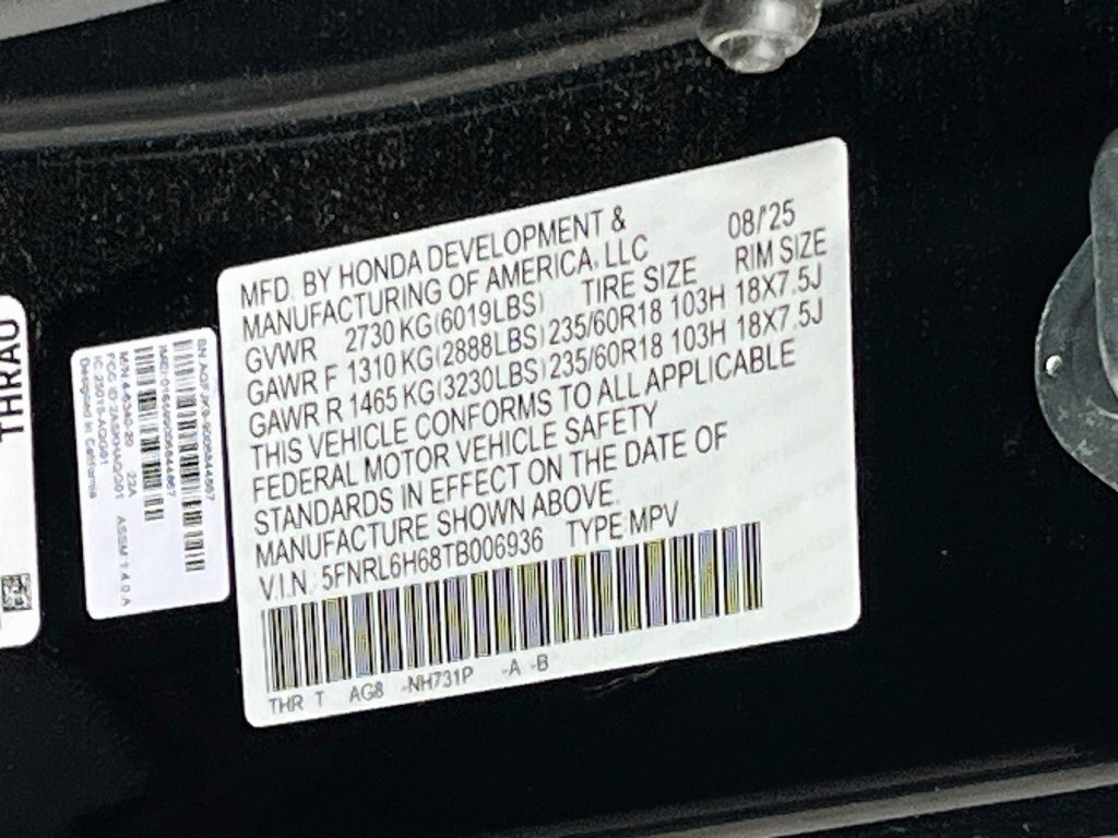 Used 2026 Honda Odyssey EX-L image 33
