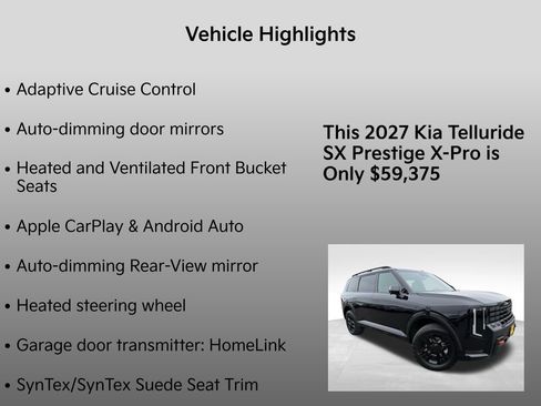 New 2027 Kia Telluride SX Prestige X-Pro AWD/4WD image 35