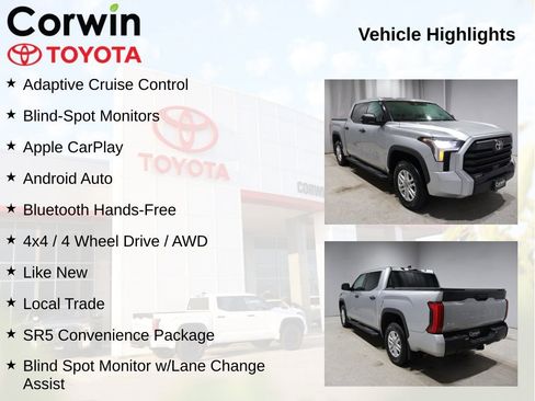 Used 2023 Toyota Tundra SR5 w/ SR5 Convenience Package AWD/4WD image 11