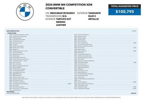 Used 2024 BMW M4 xDrive Competition w/ Executive Package AWD/4WD image 5